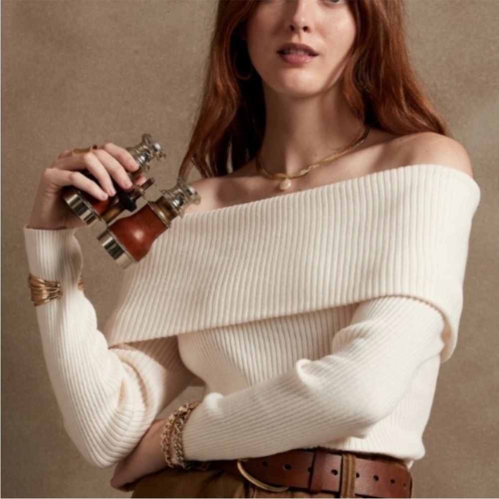 White off the shoulder top